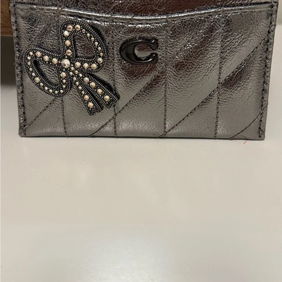 COACH  Metallic Card Holder - Picture 2 of 5